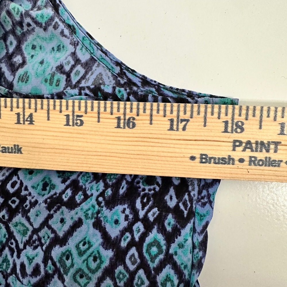Joie Maxi Dress Silk Blue Teal‎ Paisley Print Spaghetti Strap Tie Back Size S - Picture 8 of 9